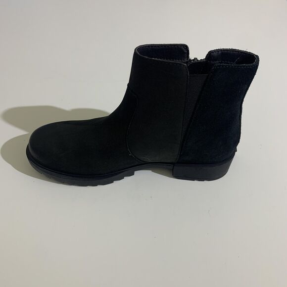 Sorel Boots Womens Size 8 Black Emelie II Waterproof Ankle Side Zip NL4328-010 - Picture 3 of 8